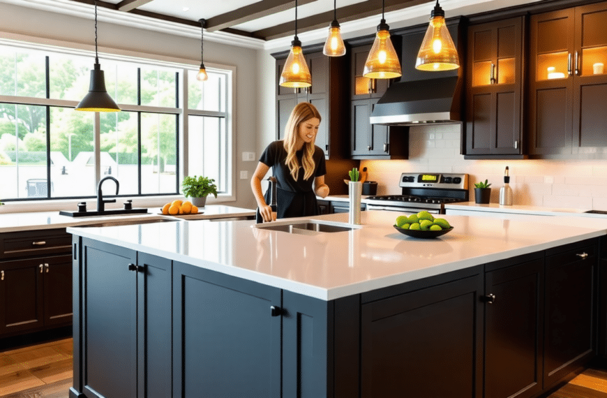 Impressive kitchen islands with a built-in sink